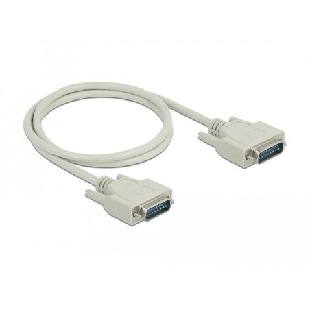 DeLOCK Serial Cable D-Sub15 male to male 1 m