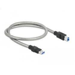Delock USB 5 Gbps Kabel Typ-A Stecker zu Typ-B Stecker mit Metallmantel 0,5 m