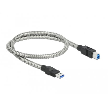 Delock USB 5 Gbps Kabel Typ-A Stecker zu Typ-B Stecker mit Metallmantel 0,5 m