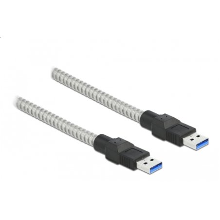 Delock USB 5 Gbps Kabel Typ-A Stecker zu Typ-A Stecker mit Metallmantel 2 m