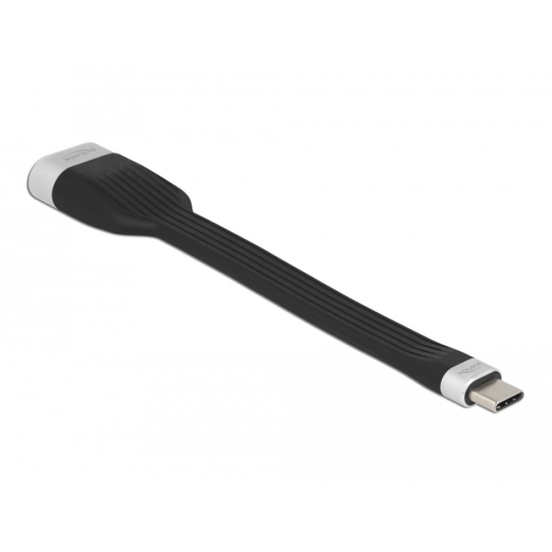 DeLOCK Câble plat FPC USB Type-C à HDMI (DP Alt Mode) 4K 60 Hz 13,5 cm
