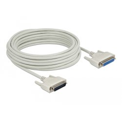 Delock Serielles Kabel D-Sub 25 Stecker zu Buchse 10 m