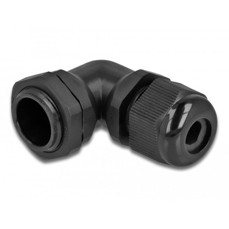 DeLOCK Cable Gland 90° angled PG11 black