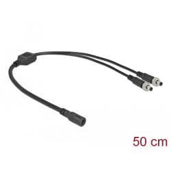 DeLOCK DC Splitter Cable 5.5 x 2.1 mm 1 x female to 2 x male screwable
