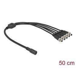 DeLOCK DC Splitter Cable 5.5 x 2.1 mm 1 x female to 5 x male screwable