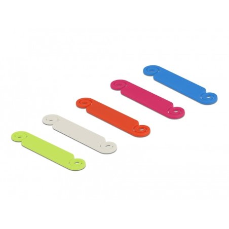 DeLOCK Marqueur de câble, set de 10 unités, couleurs assorties