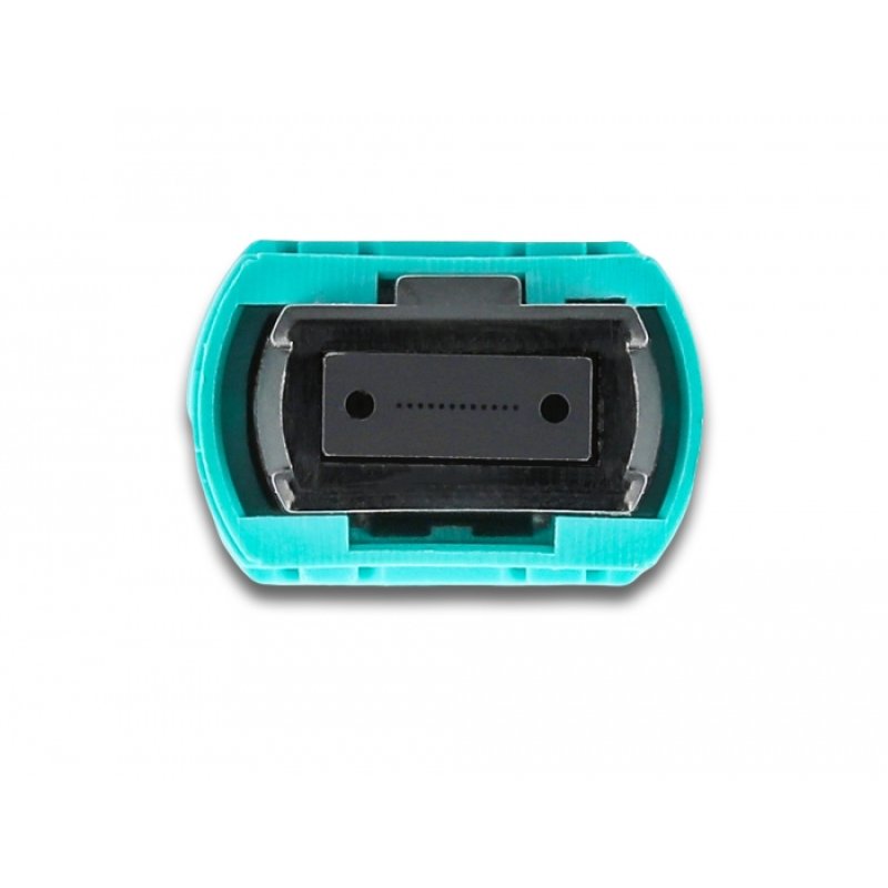DeLOCK Câble de fibre optique MPO à MPO femelle de 12 fibres, polarité A, mode multiple OM4, 50/125 µm, 2 m