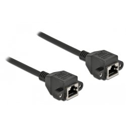 DeLOCK Network Extension Cable S/FTP RJ45 jack to RJ45 jack Cat.6A 3 m black