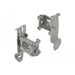 DeLOCK Fixation de blindage pour rail DIN - Diamètre du câble 3 - 8 mm