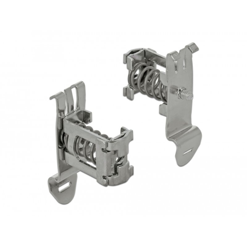 DeLOCK Fixation de blindage pour rail DIN - Diamètre du câble 3 - 8 mm