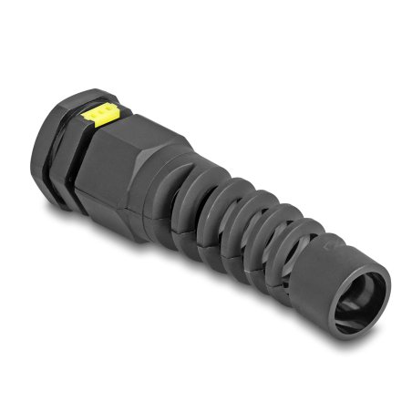 DeLOCK Presse-étoupe M20 avec ventilation et serre-câble, IP68 étanche à l’eau et à la poussière, noir, 2