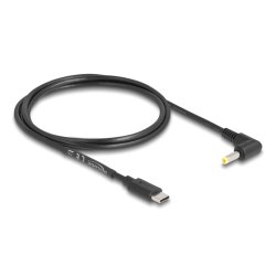 Delock USB Type-C™ Stromkabel zu DC 4,0 x 1,7 mm Stecker gewinkelt 1,5 m