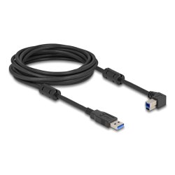 DeLOCK USB 5 Gbps Cable Type-A male to Type-B male 90° left angled 1 m