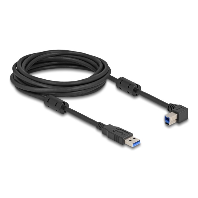DeLOCK USB 5 Gbps Cable Type-A male to Type-B male 90° left angled 1 m