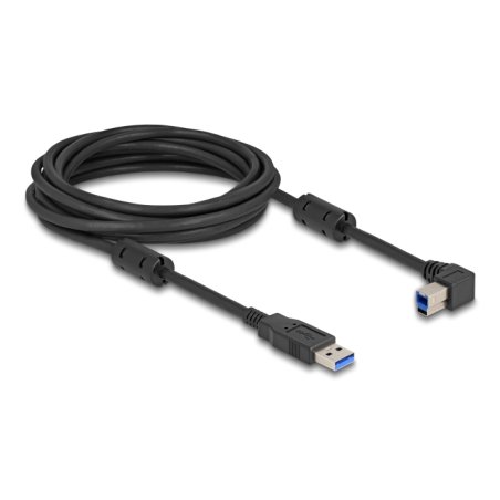 DeLOCK USB 5 Gbps Cable Type-A male to Type-B male 90° left angled 1 m