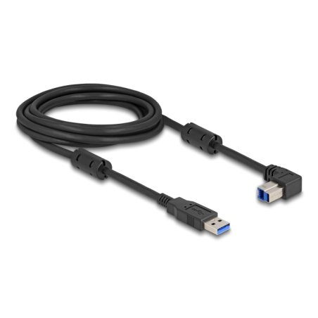 DeLOCK USB 5 Gbps Cable Type-A male to Type-B male 90° downwards angled 3 m