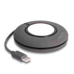 DeLOCK 83019 smart wearable accessory Charging stand Grey, White Silicone