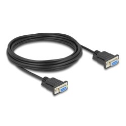 DeLOCK Serial Cable RS-232 D-Sub9 female to female with narrow plug housing 5 m