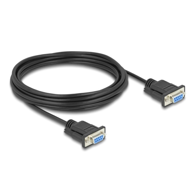 DeLOCK Serial Cable RS-232 D-Sub9 female to female with narrow plug housing 5 m