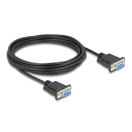 DeLOCK Serial Cable RS-232 D-Sub9 female to female with narrow plug housing 5 m