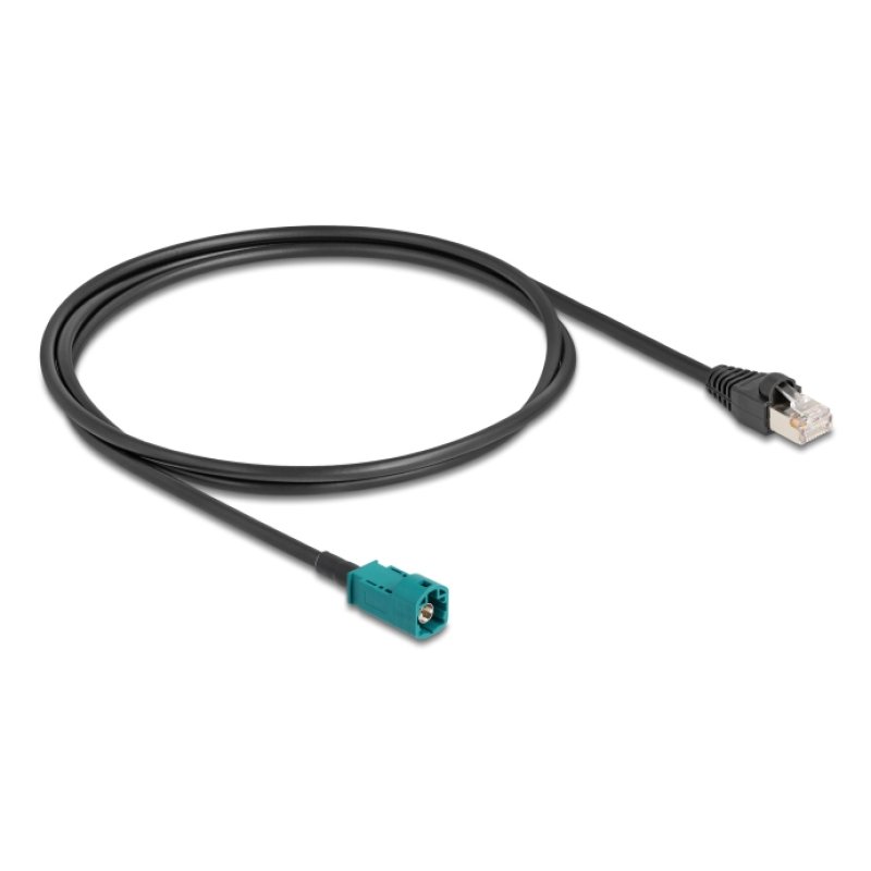 DeLOCK 90698 câble coaxial 1 m HSD Z RJ-45 Noir, Bleu