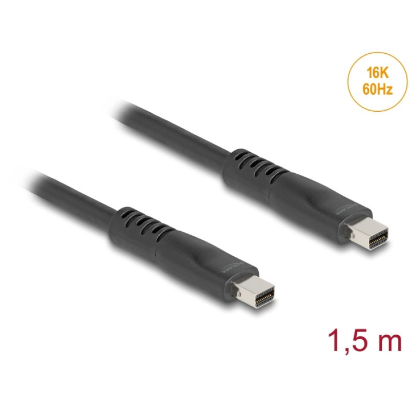 DeLOCK 81177 câble DisplayPort 1,5 m Mini DisplayPort Noir
