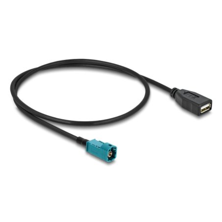 DeLOCK 90702 coaxial cable 0.5 m HSD Z USB A Black, Blue