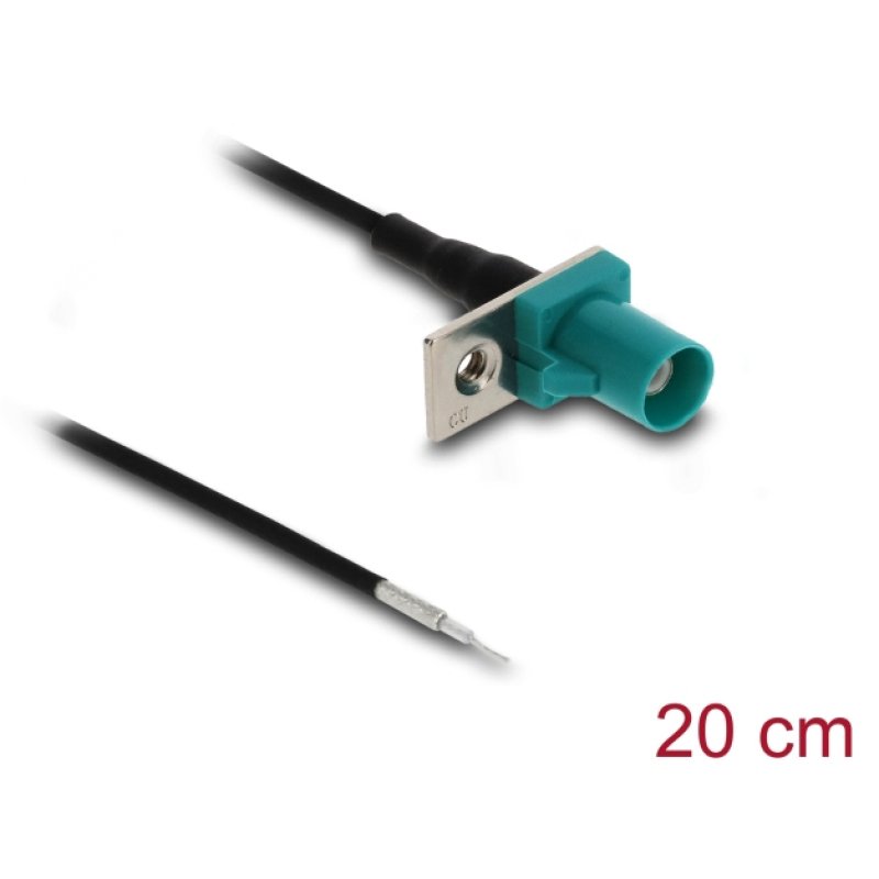 DeLOCK 90725 câble coaxial 1.13 0,2 m FAKRA Z Non Noir, Bleu