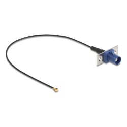 DeLOCK 90731 câble coaxial 1.13 0,2 m FAKRA C I-PEX MHF1 Noir, Bleu