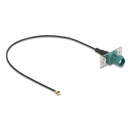 DeLOCK 90732 câble coaxial 1.13 0,2 m FAKRA E I-PEX MHF1 Noir, Turquoise