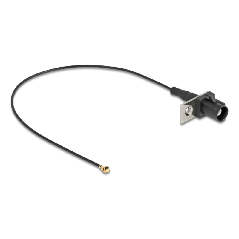 DeLOCK 90728 coaxial cable 1.13 0.2 m FAKRA A I-PEX MHF1 Black