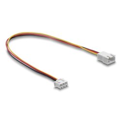 Delock Lüfter Verlängerungskabel JST Stecker zu Buchse 3 Pin, Steckerlänge 7 mm, 30 cm