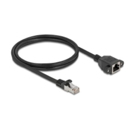 DeLOCK 90775 networking cable Black 1 m Cat6a S/FTP (S-STP)