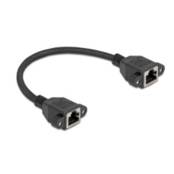 DeLOCK 90782 câble de réseau Noir 0,25 m Cat6a S/FTP (S-STP)