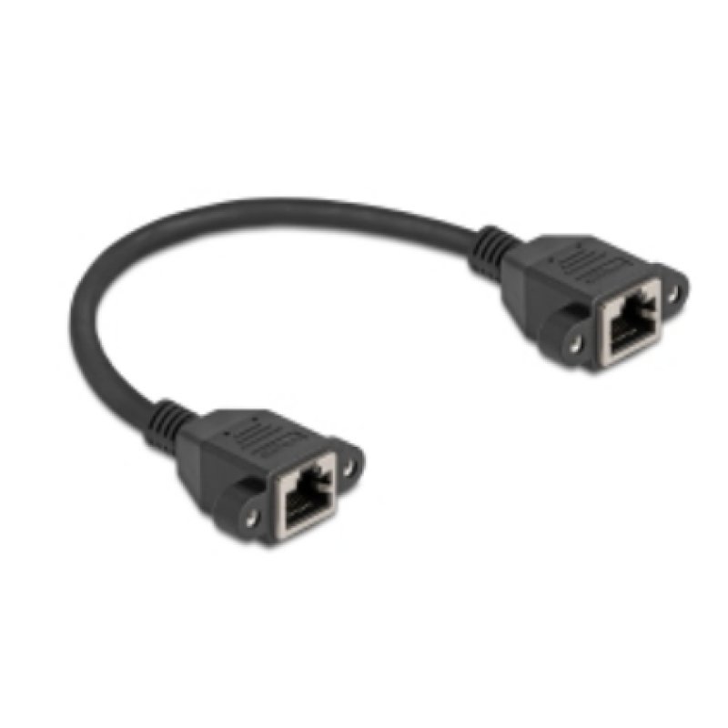DeLOCK 90782 networking cable Black 0.25 m Cat6a S/FTP (S-STP)