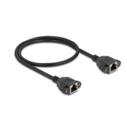 DeLOCK 90783 câble de réseau Noir 0,5 m Cat6a S/FTP (S-STP)