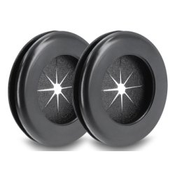 Delock Gummi Kabeldurchführung rund Ø 30 mm schwarz 2 Stück