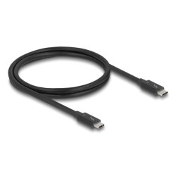DeLOCK 81249 Câble Thunderbolt 1 m 40 Gbit/s Noir