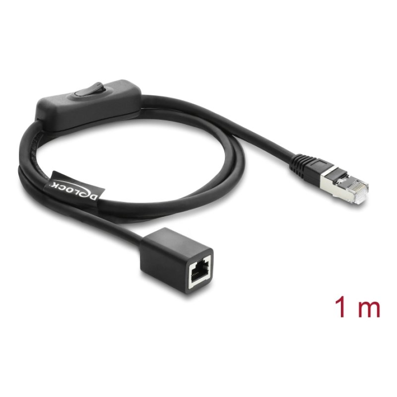 DeLOCK 81564 câble de réseau Noir 1 m Cat6 F/UTP (FTP)