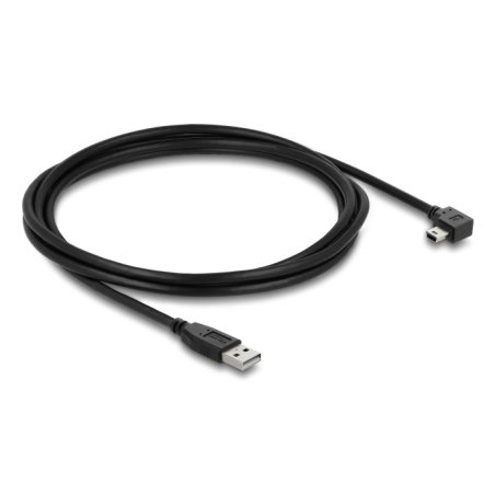 DeLOCK USB 2.0 Cable Type-A male to Type Mini-B male right angled 2 m