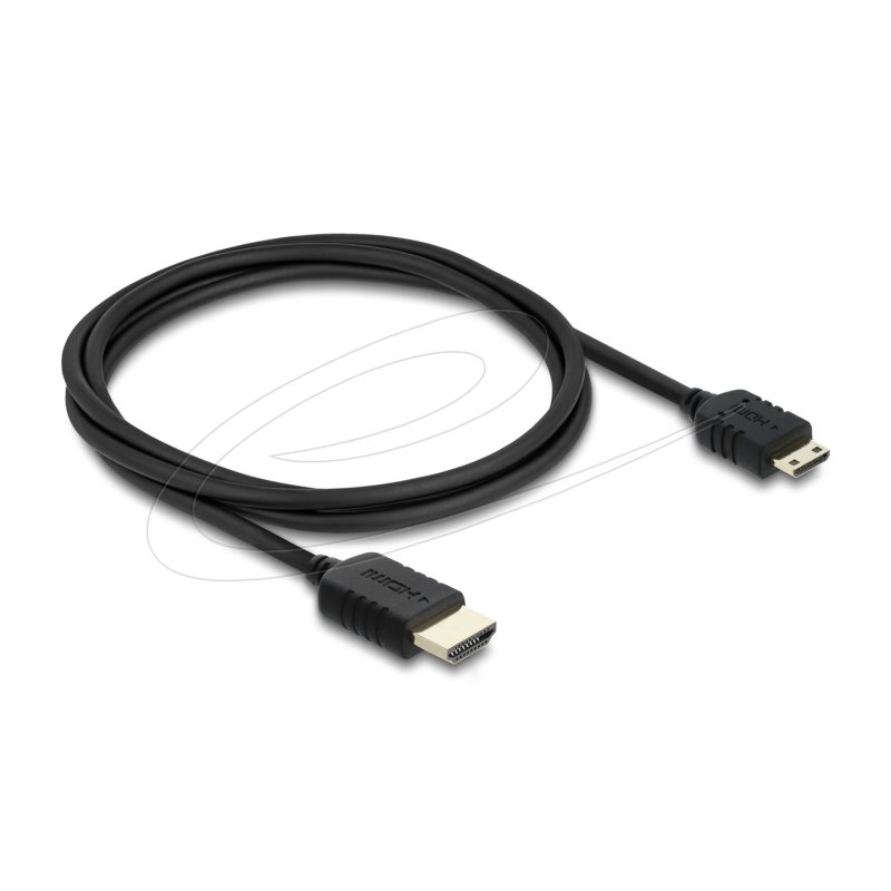 DeLOCK 81684 câble HDMI 1 m HDMI Type A (Standard) HDMI Type C (Mini) Noir