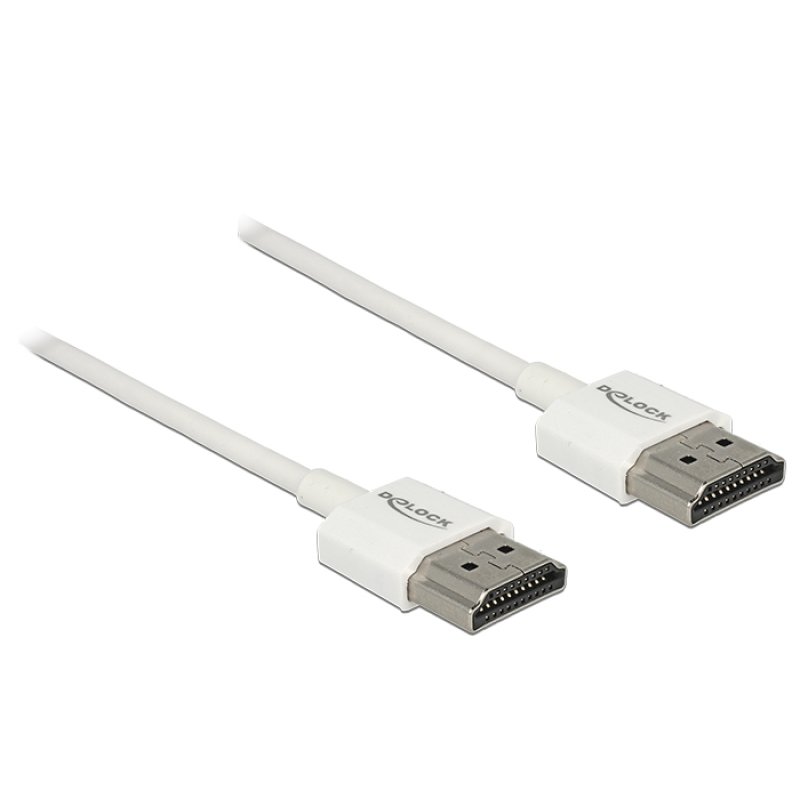 DeLOCK 85138 HDMI cable 3 m HDMI Type A (Standard) White