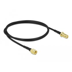 Delock Antennenkabel SMA Stecker zu SMA Buchse LMR/CFD100 0,9 m low loss