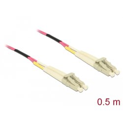DeLOCK Cable Optical Fibre LC to LC Multi-mode OM4 0,5 m