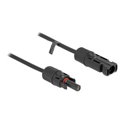 DeLOCK DL4 Solar Cable 4 mm² male to female 1 m black