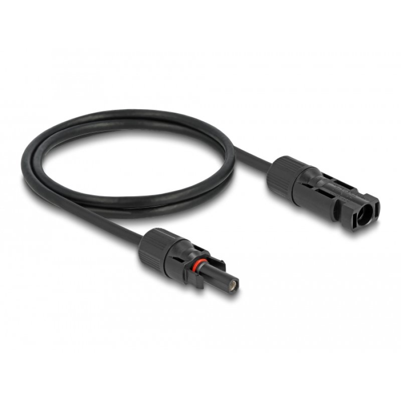 DeLOCK DL4 Solar Cable 4 mm² male to female 1 m black