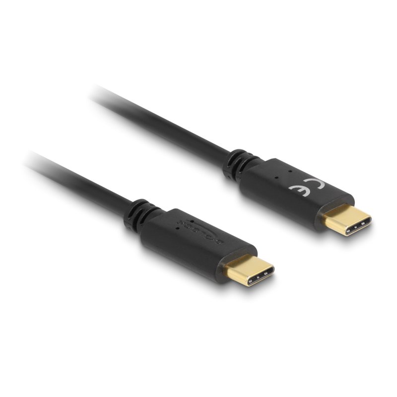 DeLOCK Câble de chargement USB Type-C, 15 cm PD 5 A avec E-Marker