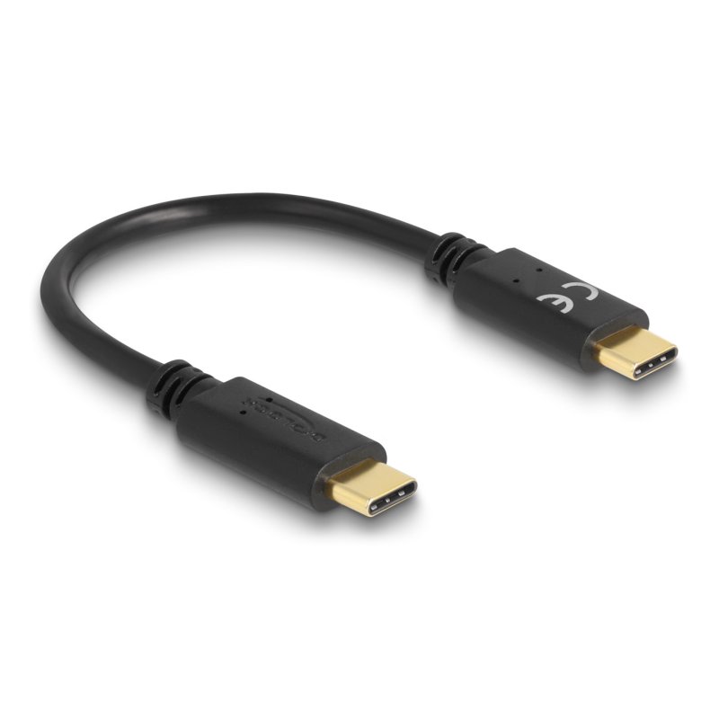 Delock USB Type-C™ Ladekabel 15 cm PD 100 W mit E-Marker