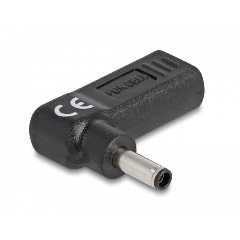 Delock Adapter für Notebook Ladekabel USB Type-C™ Buchse zu Dell 4,5 x 3,0 mm Stecker 90° gewinkelt