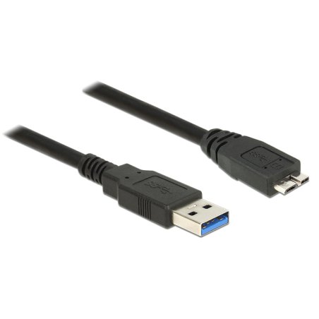 DeLOCK 85073 USB cable USB 3.2 Gen 1 (3.1 Gen 1) 1.5 m USB A Micro-USB B Black